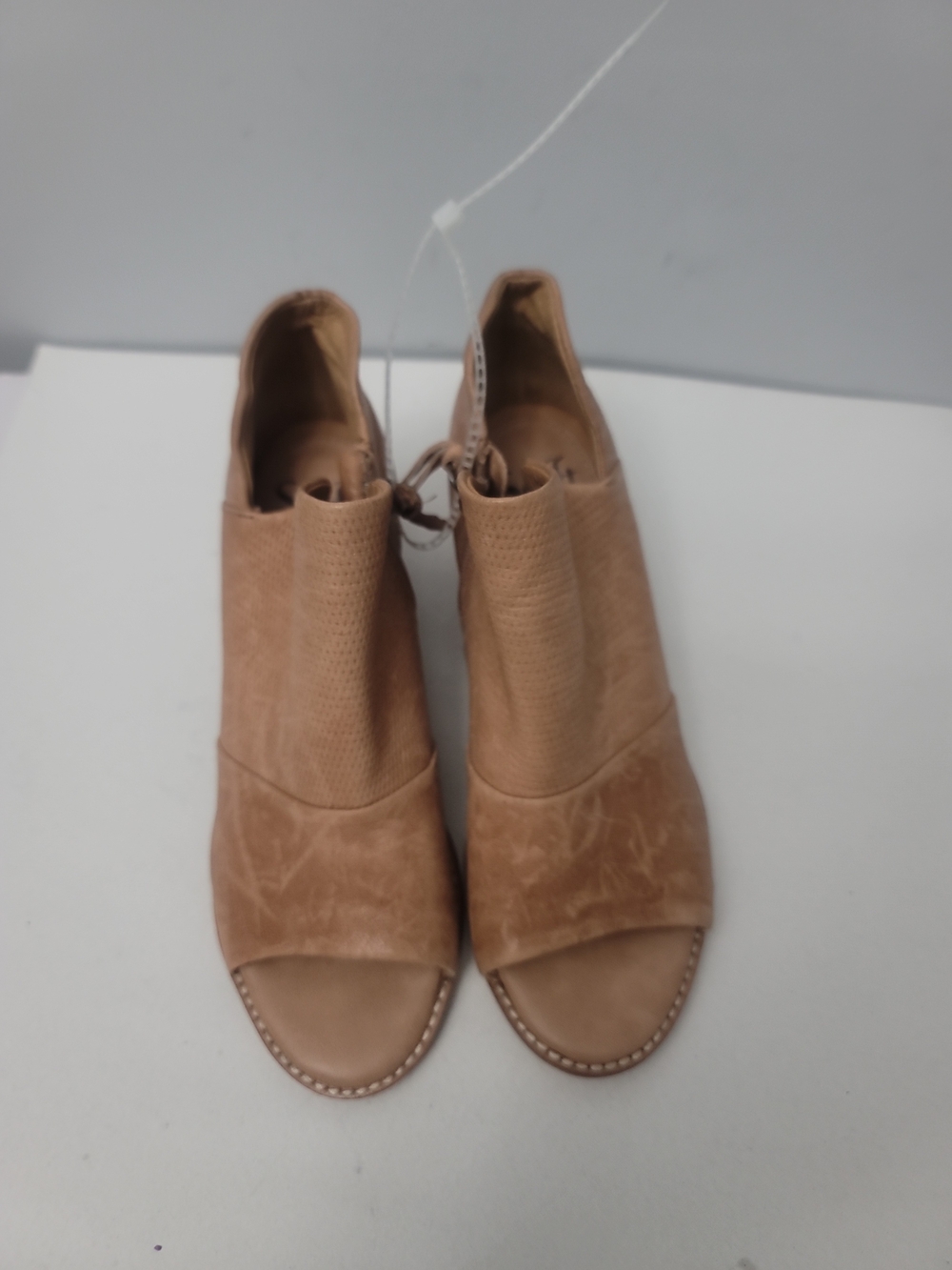 Sofft Tan Open-Toe Mule Booties